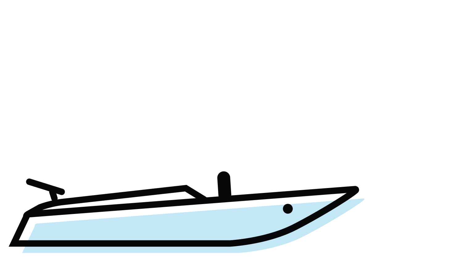 Zeichnung von Schnellboot